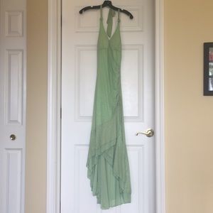 Light green dress with sparkles